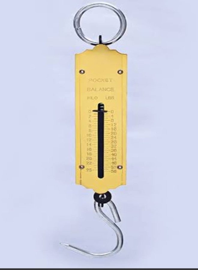 Salco 25kg Spring Balance, Luggage Weighing Scale, Portable Pocket Balance Scale (Golden) - Image 3
